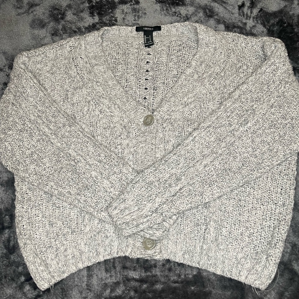 Light gray Forever 21 sweater.